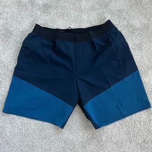 Lululemon Men’s Swim Trunk Workout Short Size XL Blue and Black New with Tag